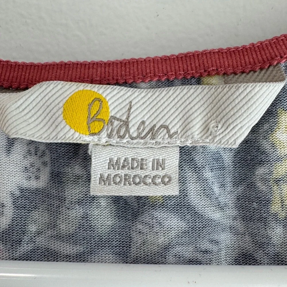 Boden Amelie Navy Blue Flamingo Tropical Jersey Midi Dress Womens 10/12 - Picture 4 of 9